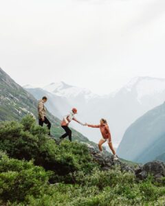 Modeller i naturen med Skogstad Sport fritidstøy